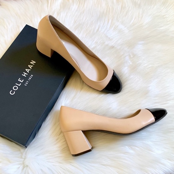 cole haan dawna cap toe pumps